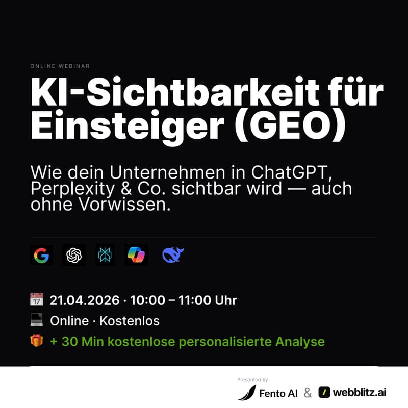 Cover Image for KI Sichtbarkeit für Beginner