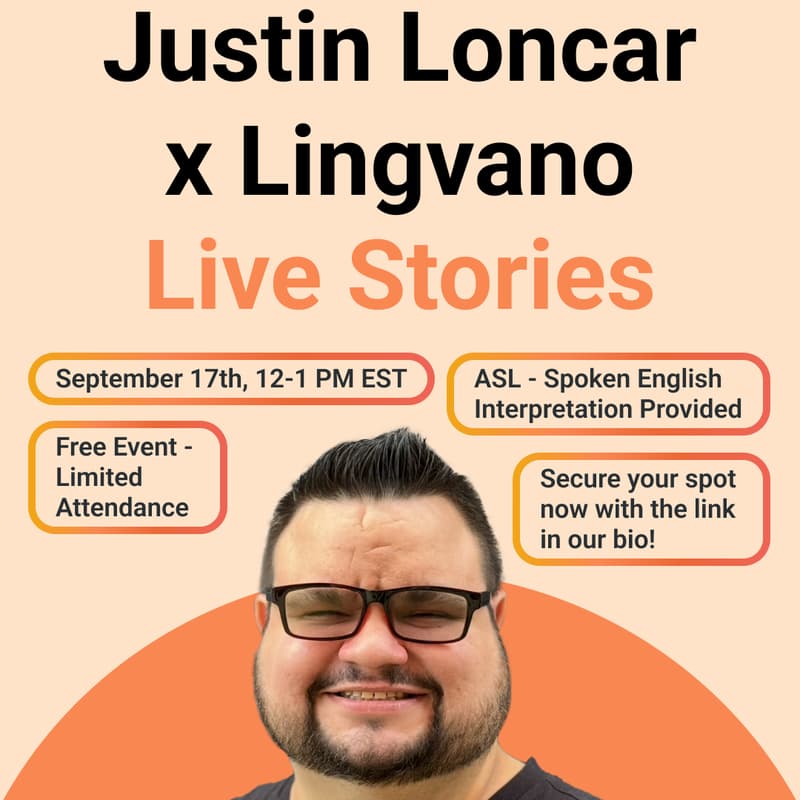Cover Image for Deaf Awareness Month Justin Loncar x Lingvano