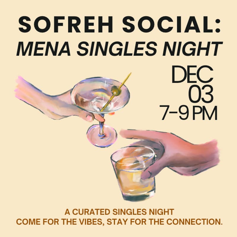 Cover Image for SOFREH SOCIAL: MENA SINGLES NIGHT