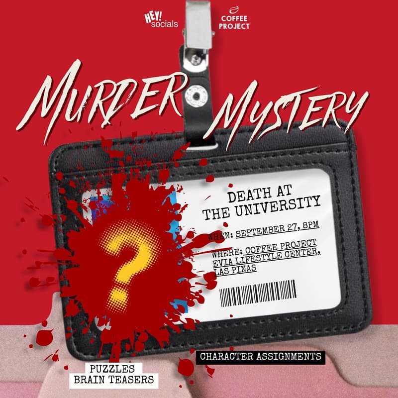 Cover Image for Murder Mystery Game Night (Saturday, September 27 | 8PM)