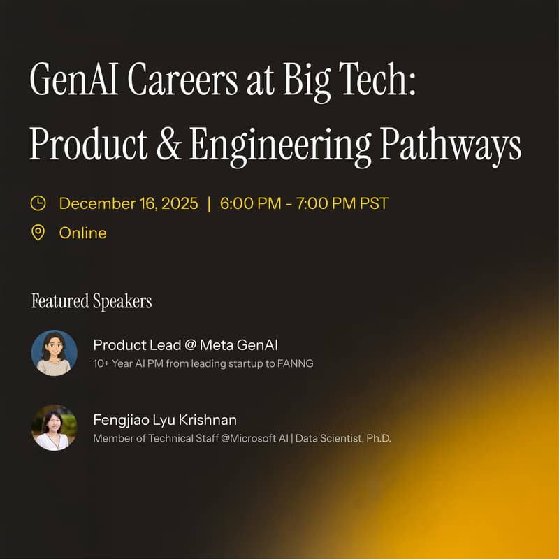 Cover Image for GenAI Careers at Big Tech: Product & Engineering Pathways