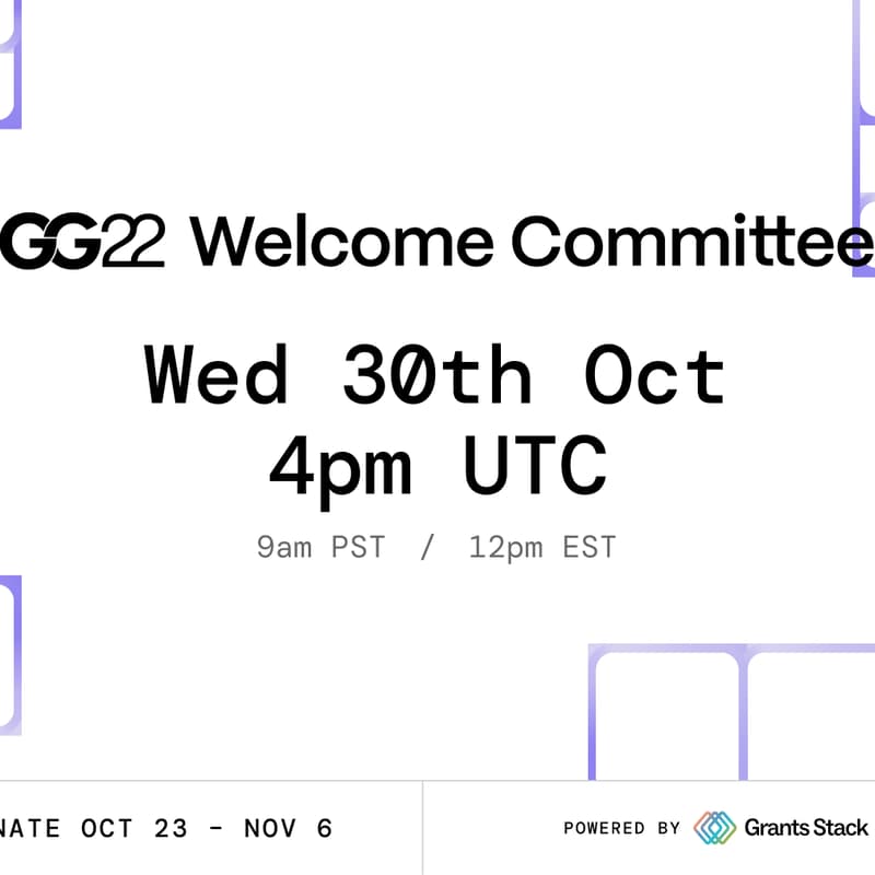 Cover Image for GG22 Welcome Committee
