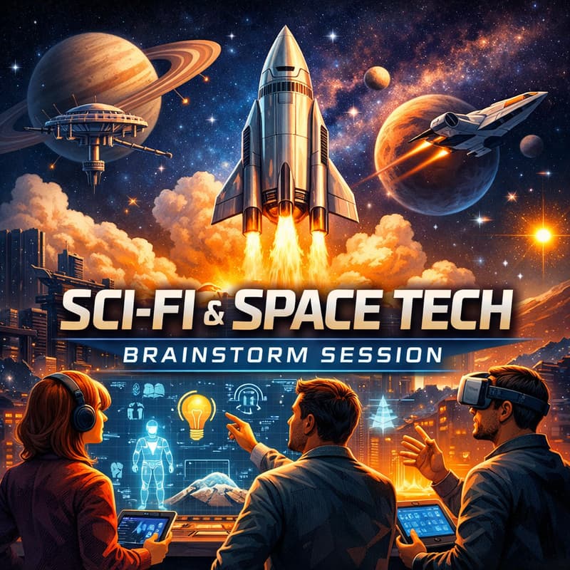 Cover Image for Sci-Fi Inspired SpaceTech Brainstorming Session (6 pm UTC)