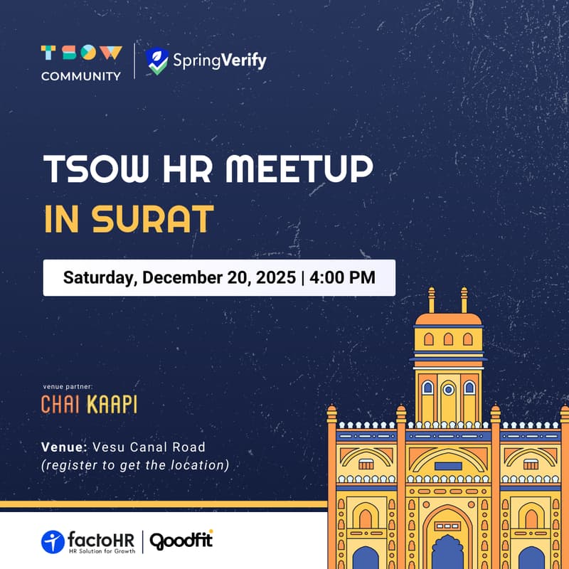 Cover Image for TSOW HR Meetup in Surat