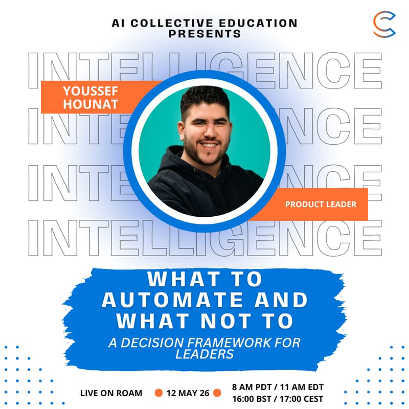 Cover Image for AI Collective Executive Track: What to Automate and What Not To: A Decision Framework for Executives