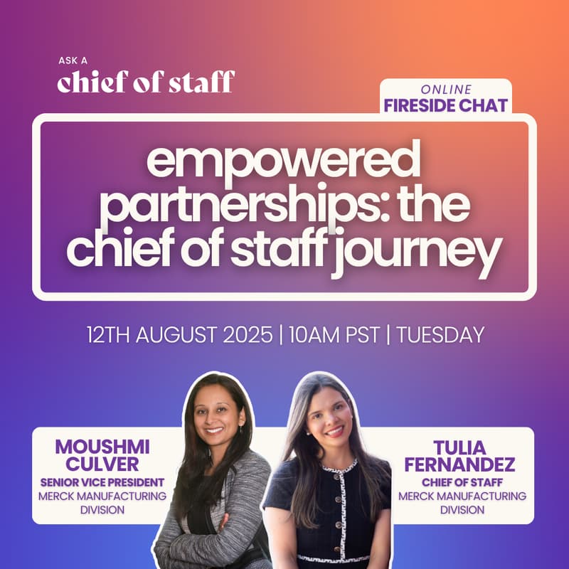 Cover Image for Ask a Chief of Staff: Empowered Partnerships: The Chief of Staff Journey