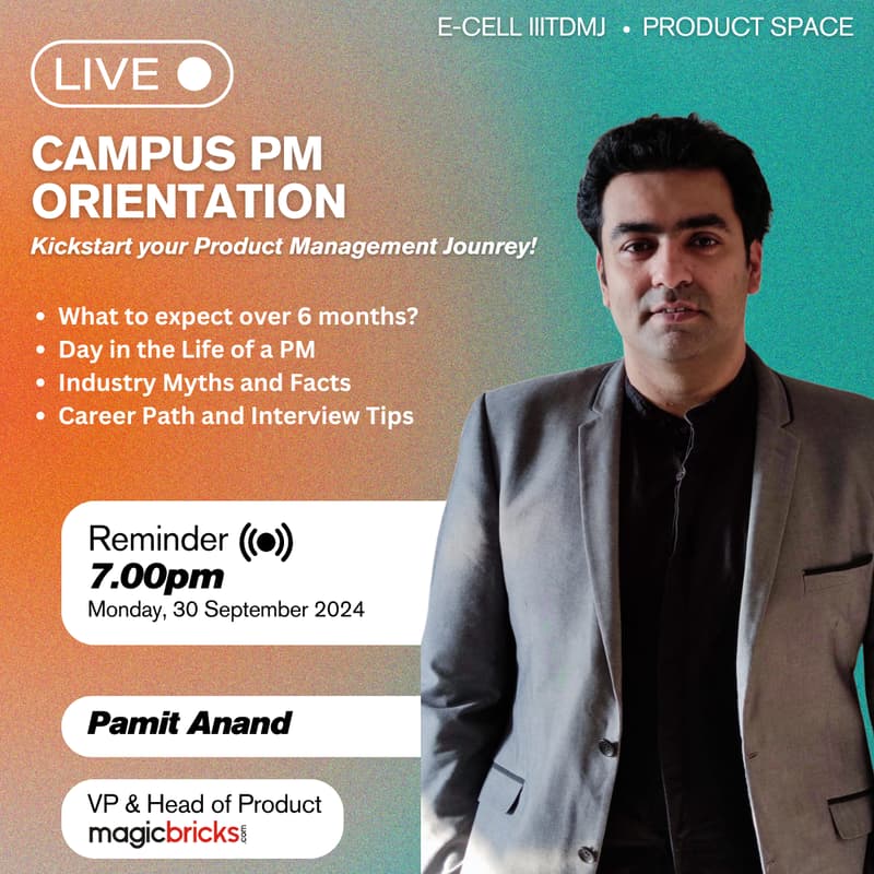 Cover Image for Campus PM Orientation: IIITDMJ x Product Space