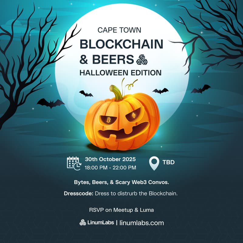 Cover Image for Blockchain & Beers Cape Town: Halloween Edition