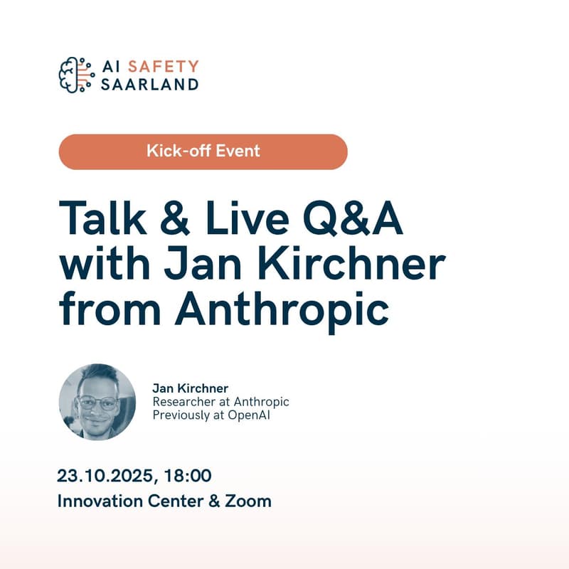 Cover Image for AI Safety Saarland Kick-Off