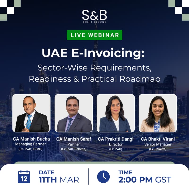 Cover Image for An Exclusive Webinar: UAE E-Invoicing: Sector-Wise Requirements, Readiness & Practical Roadmap