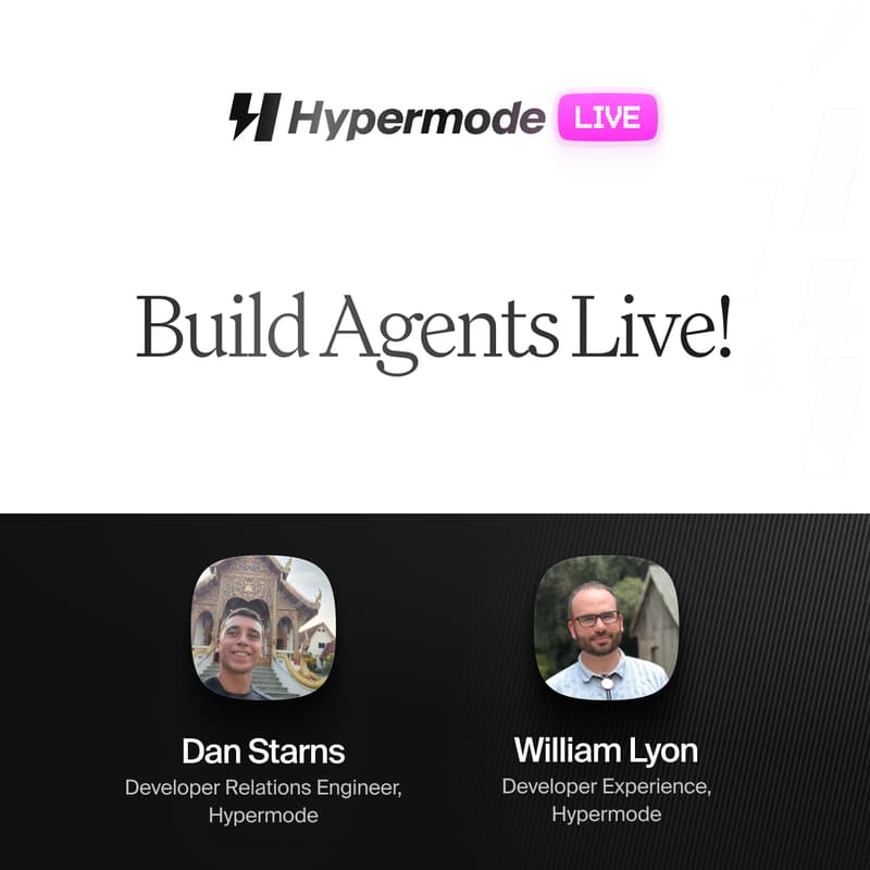 Cover Image for Hypermode Live: Build agents live!