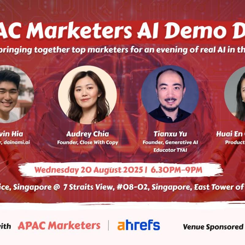 Cover Image for APAC Marketers AI Demo Day 🤖