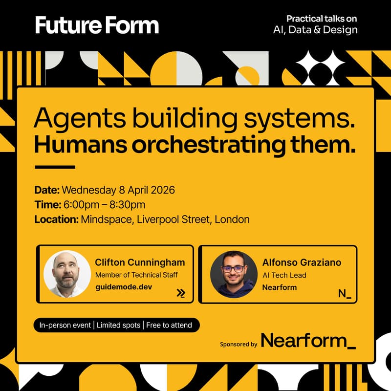 Cover Image for Agents building systems. Humans orchestrating them.