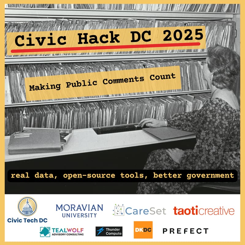 Cover Image for Civic Hack DC 2025 – Part 1: Making Public Comments Count
