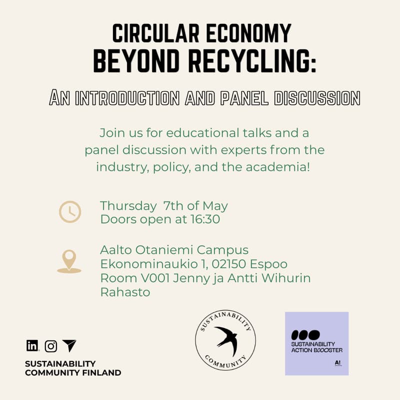 Cover Image for Circular Economy Beyond Recycling: An Introduction and Panel Discussion