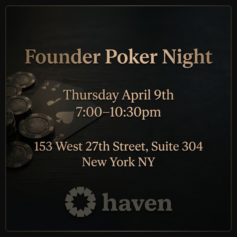 Cover Image for Founder Poker Night