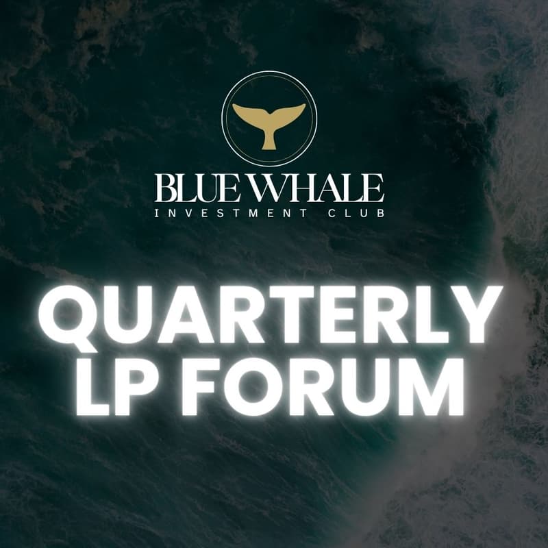 Cover Image for BLUE WHALE INVESTORS FORUM
