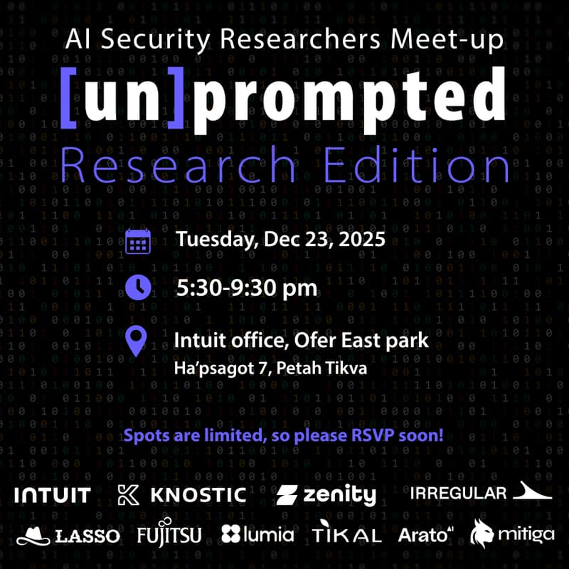 Cover Image for [un]prompted | AI Security Researchers Meet-up
