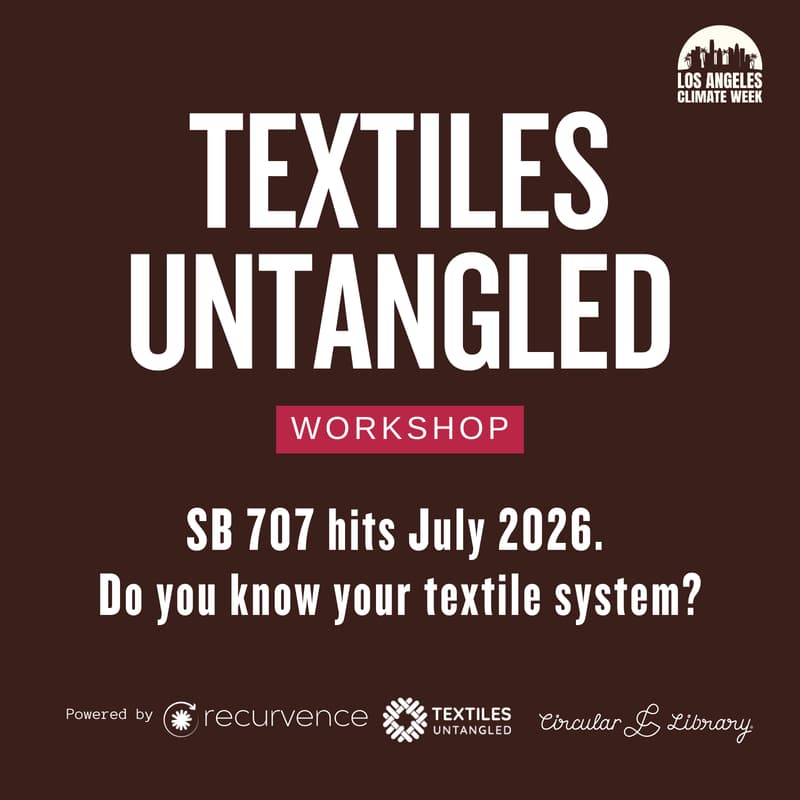 Cover Image for TEXTILES UNTANGLED: SB 707 hits July 2026. Do you know your textile system?