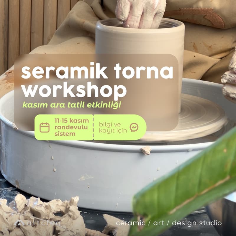 Seramik Torna Workshop için kapak görseli