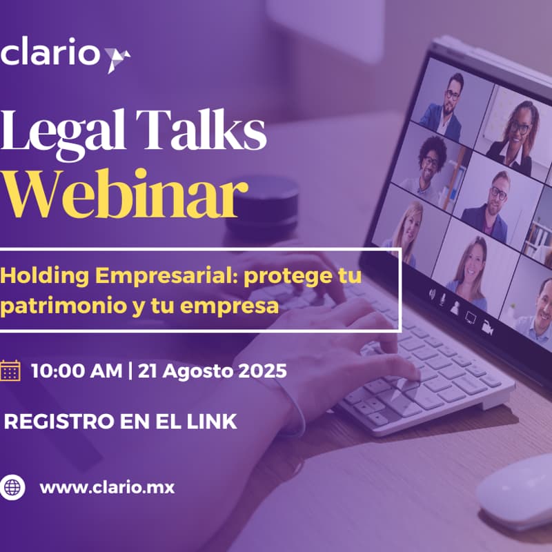 Cover Image for Clario Legal Talks: Holding Empresarial: La estructura que protege tu patrimonio y tu empresa.