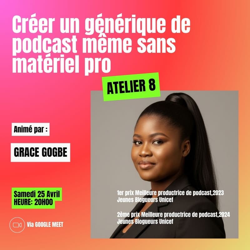 Cover Image for Atelier 8 : Créer un générique de podcast même sans matériel pro