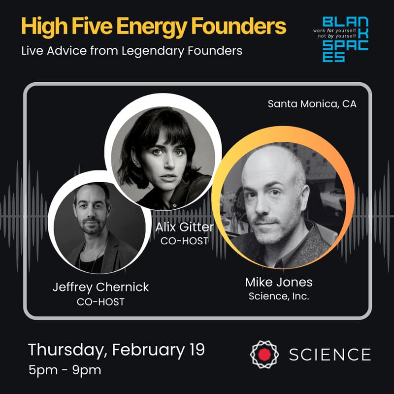 Cover Image for High Five Energy Founders w/ Mike Jones of Science (Billions in Exits)