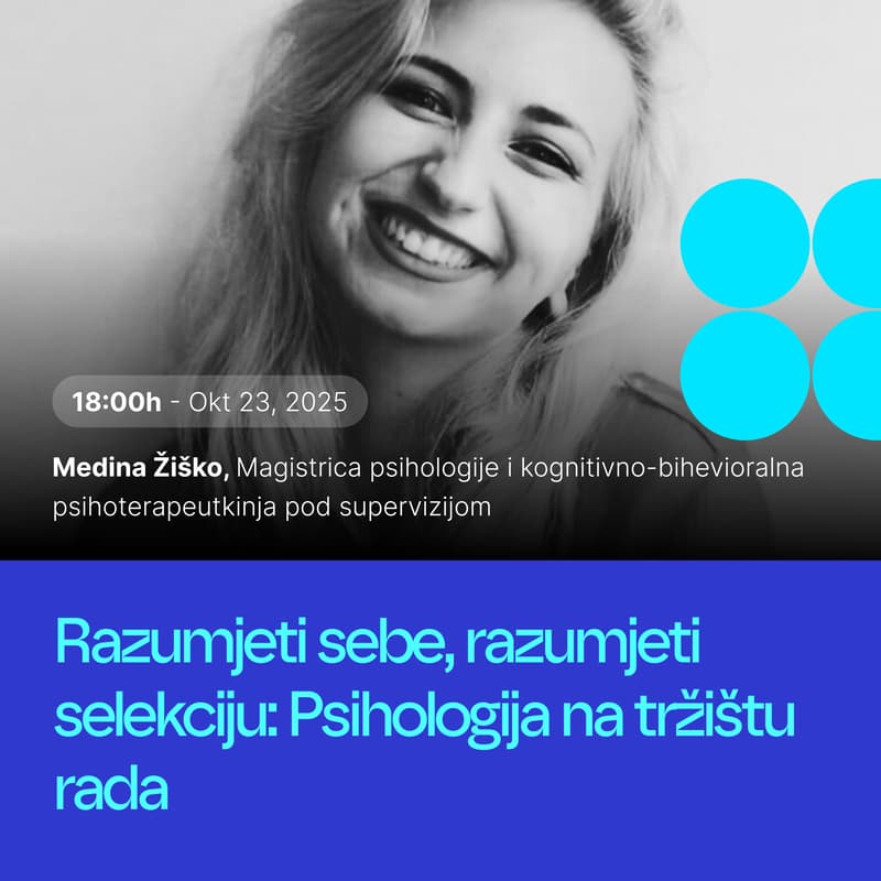 Cover Image for Razumjeti sebe, razumjeti selekciju: Psihologija na tržištu rada - Medina Žiško