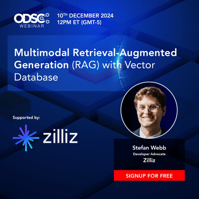 Cover Image for Webinar: "Multimodal Retrieval-Augmented Generation (RAG) with Vector Database"