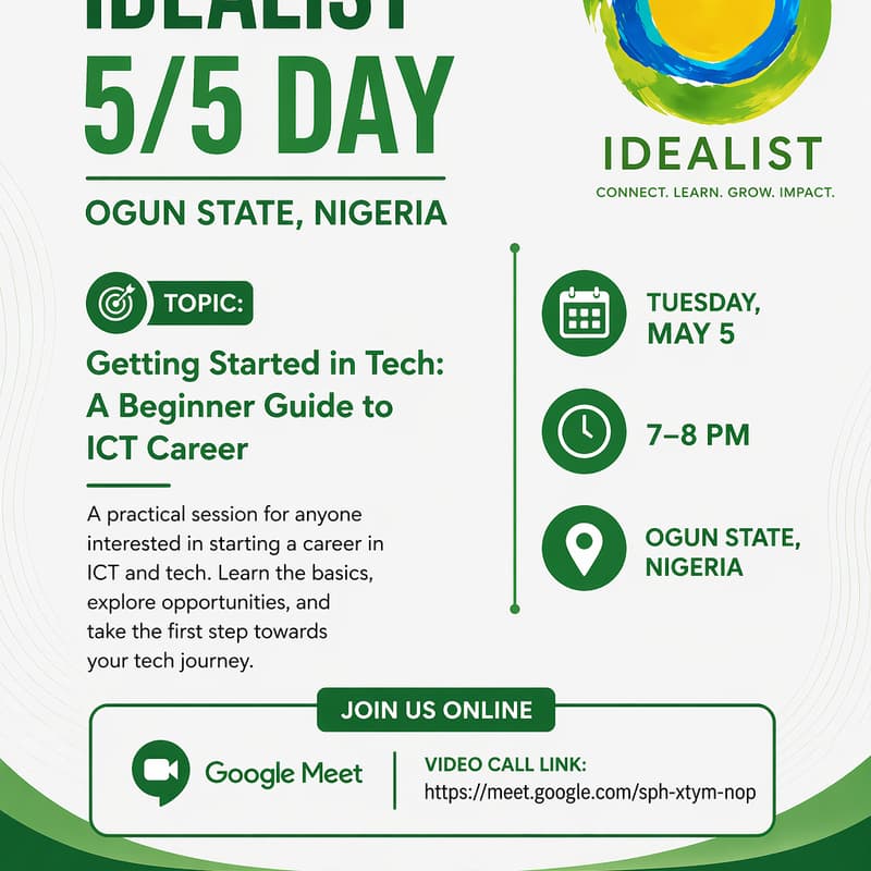 Cover Image for Idealist 5/5 Day (Ogun State, Nigeria )