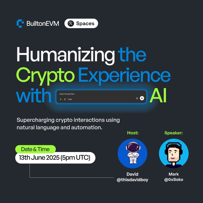 Cover Image for Twitter Space: Humanizing the Crypto Experience with AI
