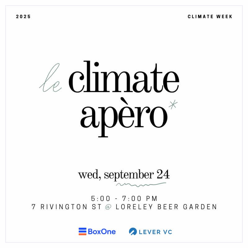 Cover Image for Le Climate Apèro - Foodtech Cocktail