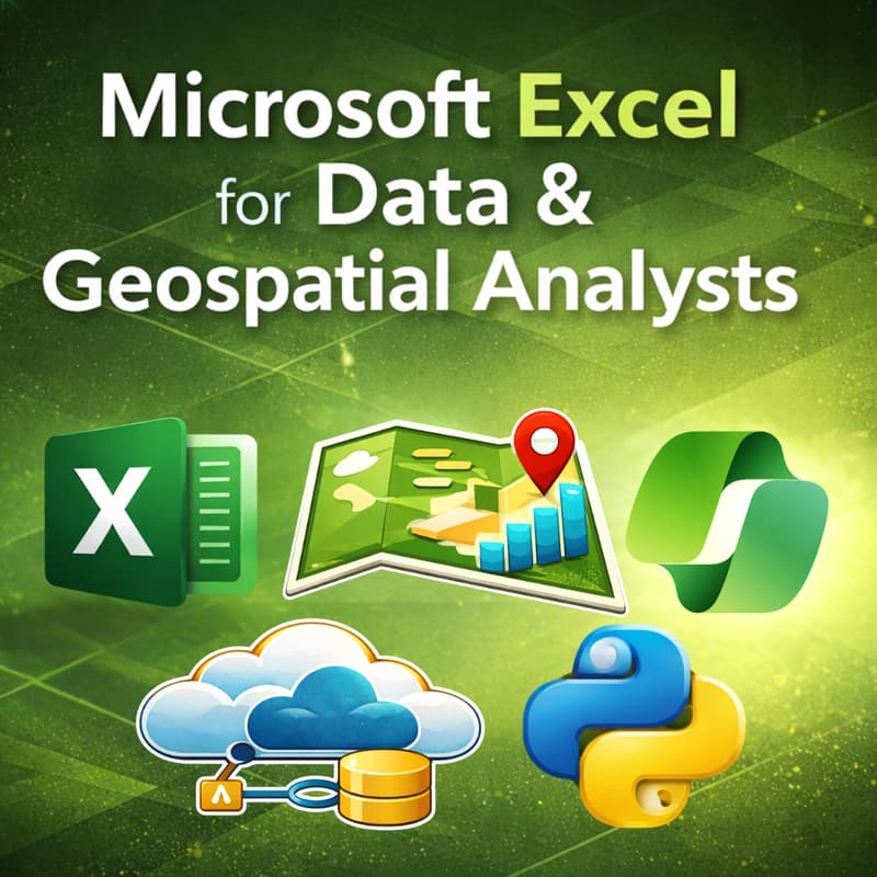 Cover Image for Microsoft Excel for Data & Geospatial Analysts
