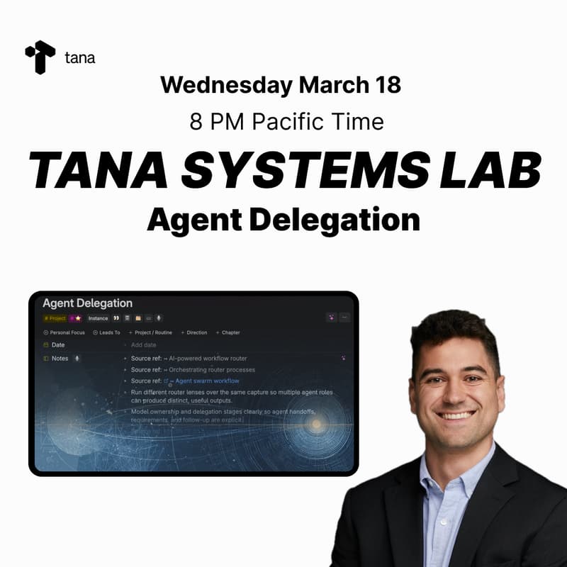 Cover Image for Tana Systems Lab: Agent Delegation
