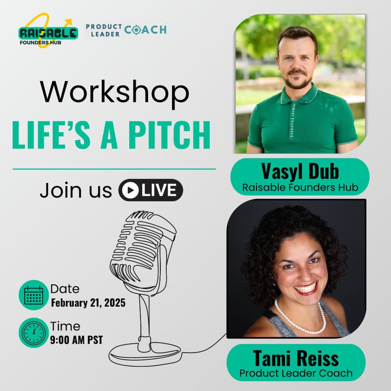 Cover Image for 🚀 Life’s A Pitch! - Exclusive Online Workshop with Tami Reiss