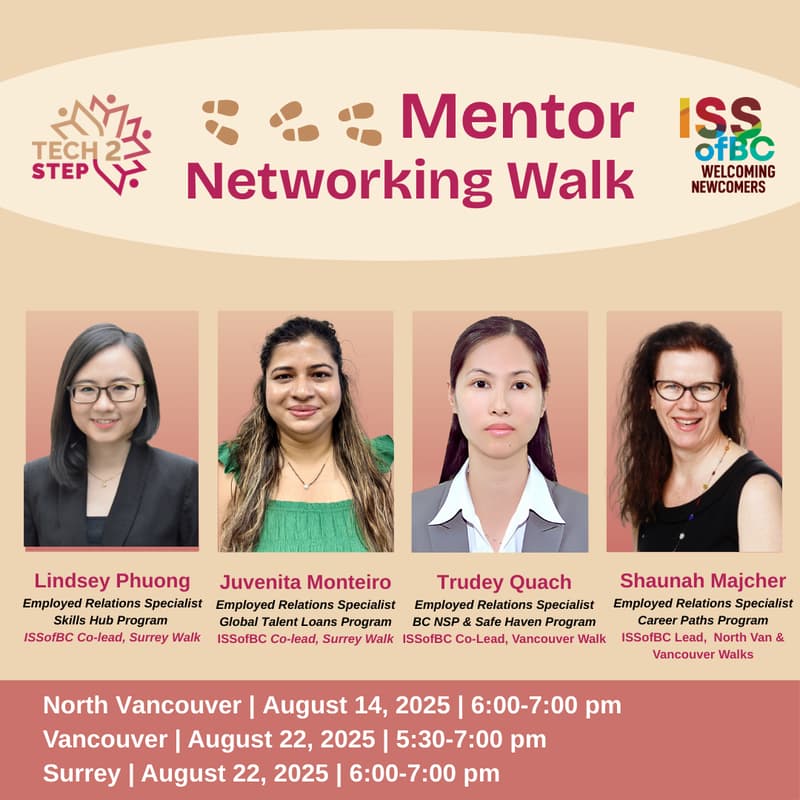 Cover Image for Surrey Mentor Walk: Tech2Step x ISSofBC
