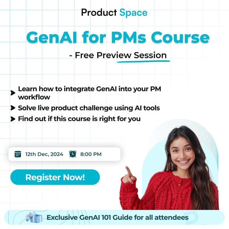 Cover Image for GenAI for PMs Course - Free Preview Session