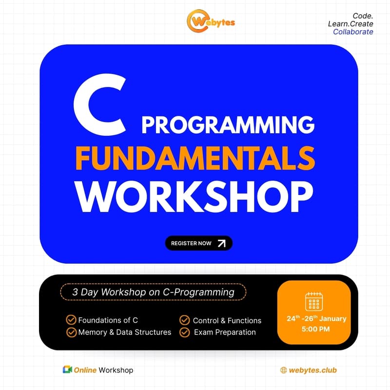 Cover Image for C-Programming Workshop