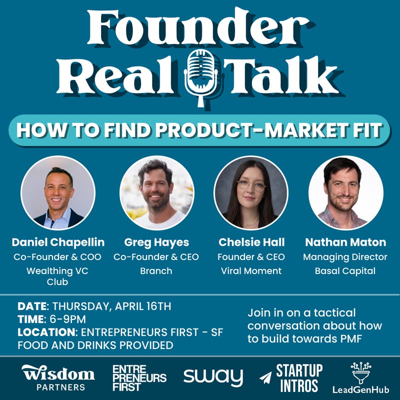 Cover Image for Founder Real Talk @ EF - How to Find Product-Market Fit