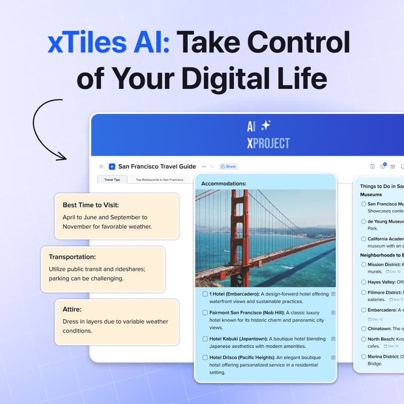 Cover Image for xTiles AI: Take Control of Your Digital Life