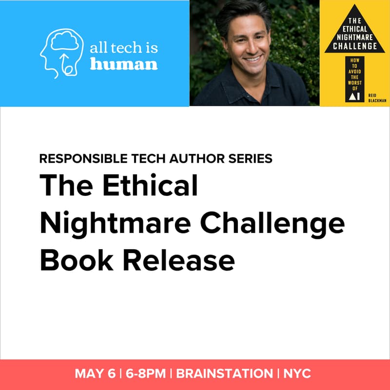Cover Image for The Ethical Nightmare Challenge Book Release: Fireside Chat with Reid Blackman