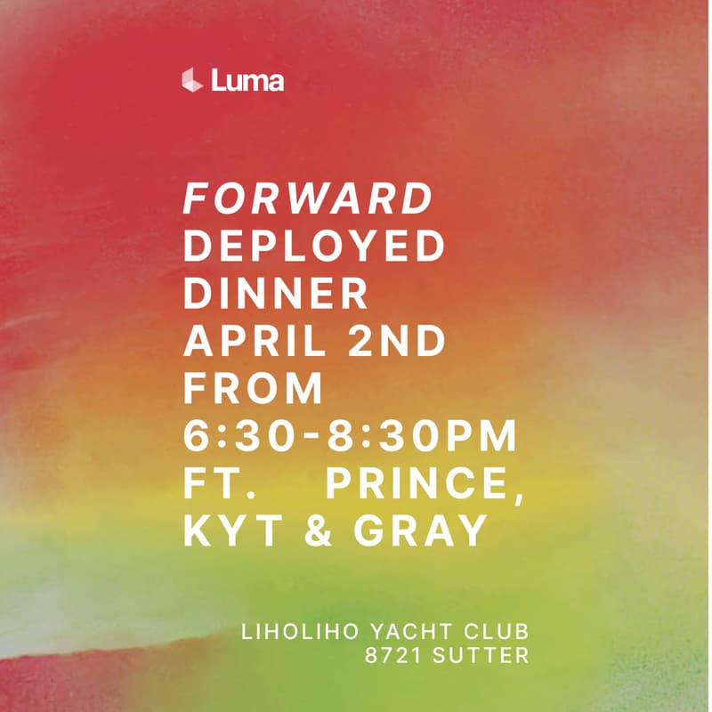 Cover Image for Forward Deployed Dinner