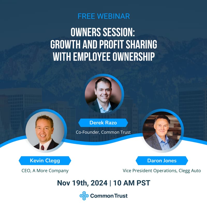 Cover Image for Owner Sessions: Growth And Profit Sharing With Employee Ownership