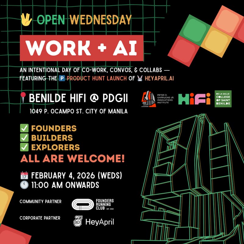 Cover Image for Open Wednesday: WORK + AI @ Benilde HiFi