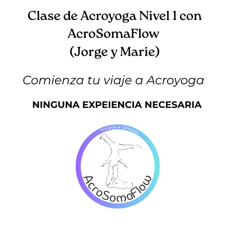 Cover Image for Clase de Acroyoga Nivel 1 con AcroSomaFlow