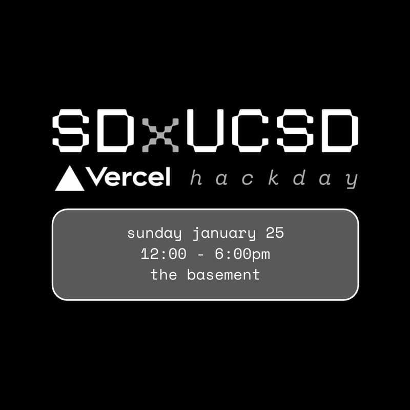 Cover Image for SDx @ UC San Diego Vercel Hackathon