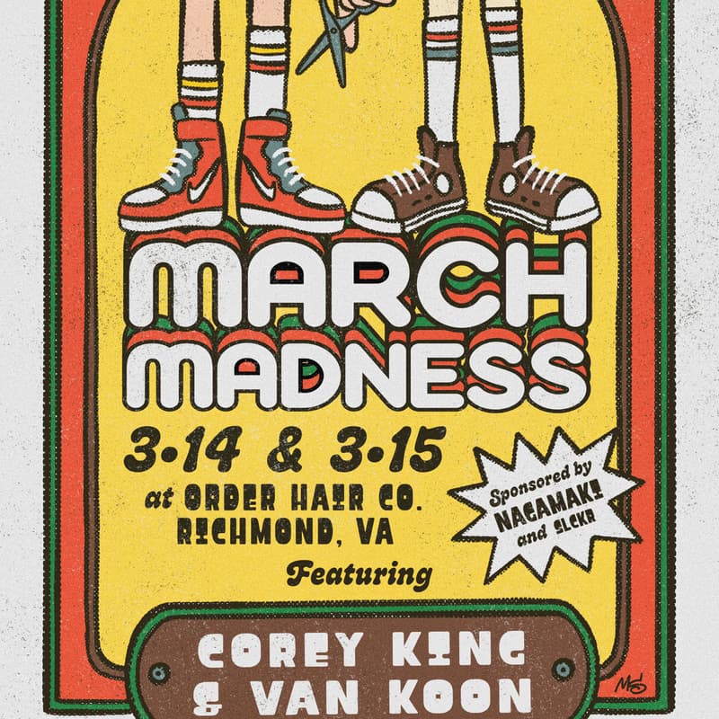 Cover Image for March Madness - Modern Barbering Course W/ Corey King & Van Koon