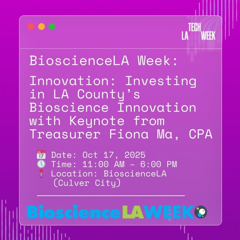 Cover Image for Innovation: Investing in LA County’s Bioscience Innovation | 2025 BioscienceLA Week