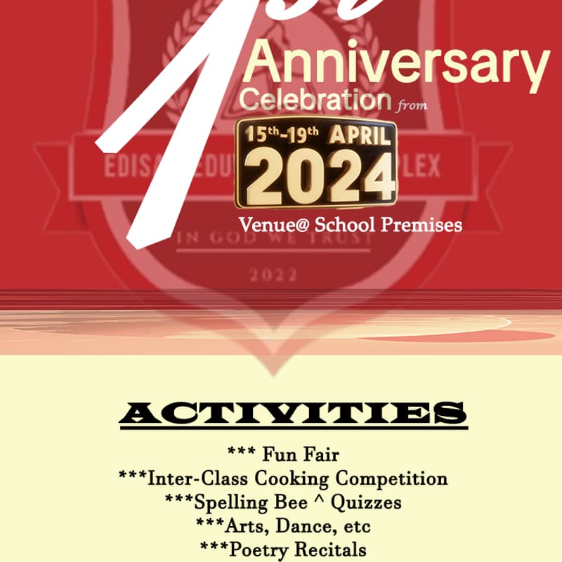 Cover Image for 1st Anniversary Celebration