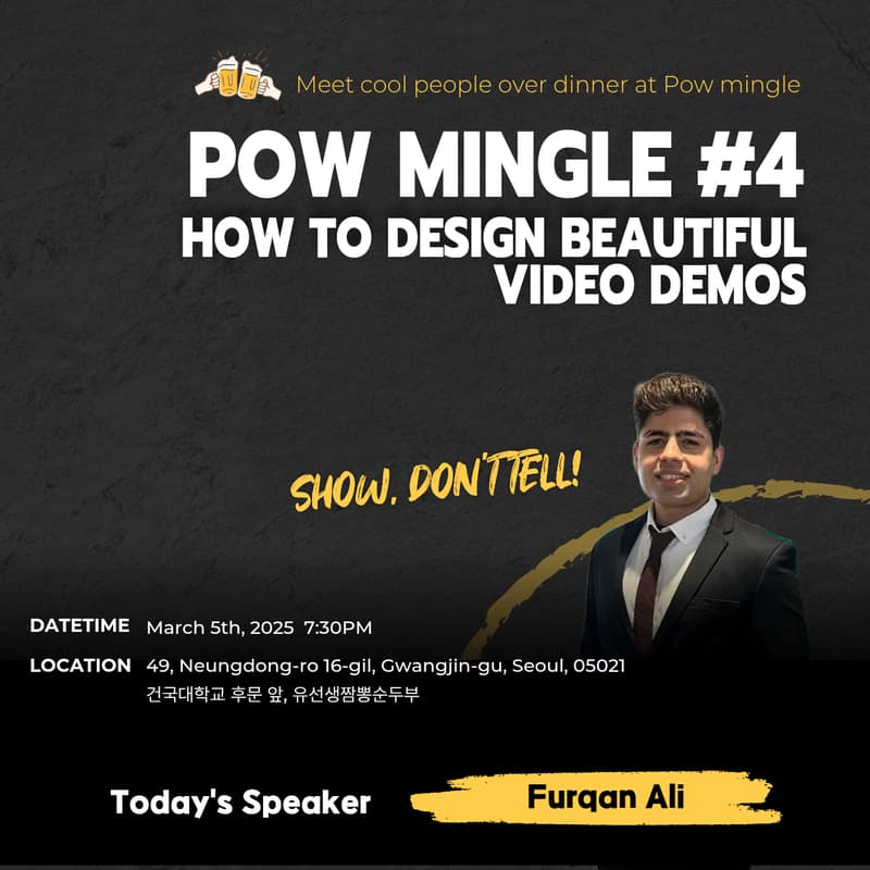Cover Image for Pow Mingle #4- How to design beautiful video demos